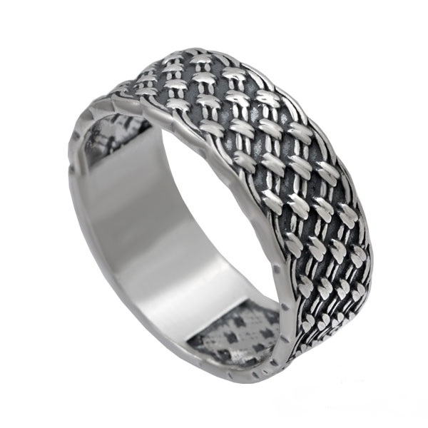 Серебряное кольцо «Плетенка»