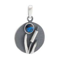 Серебряная подвеска с опалом «Камыши» Серебряная подвеска с опалом «Камыши»