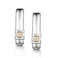 Серебряные серьги с бриллиантом Серебряные серьги с бриллиантом