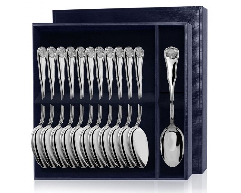 Серебряный набор «Визит» 12 столовых ложек