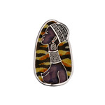 Брошь-подвеска из серебра «Кения»