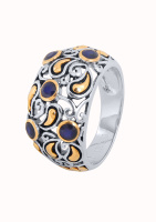 Кольцо с натуральными сапфирами