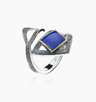 Кольцо из серебра с лазуритом Кольцо из серебра с лазуритом