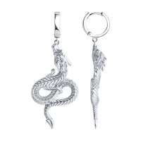 Серебряные серьги «Дракон» Серебряные серьги «Дракон»
