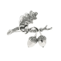 Серебряная брошь «Желуди» Серебряная брошь «Желуди»