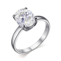 Серебряное кольцо с горным хрусталем Серебряное кольцо с горным хрусталем