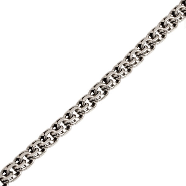 Цепь серебряная «Бисмарк круглый» ширина 7 мм