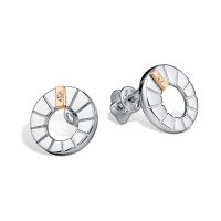 Серьги из серебра с бриллиантом