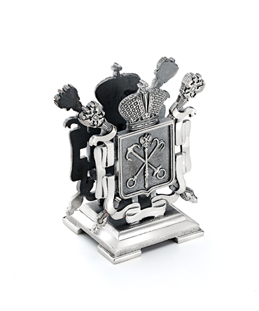 Серебряная подставка для визиток «Санкт-Петребург»