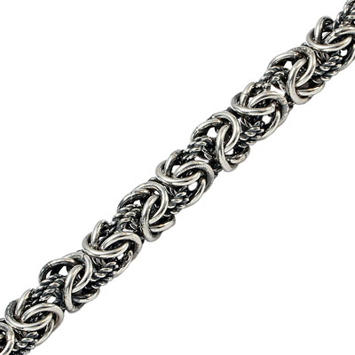 Серебряный браслет «Квадратный Кардинал»