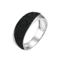 Серебряное кольцо с глиттером