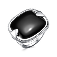 Серебряное кольцо с ониксом