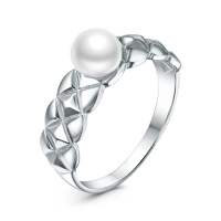 Серебряное кольцо с жемчугом
