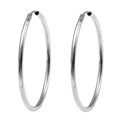 Серебряные серьги конго 5 см