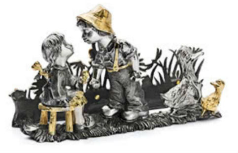 Серебряная салфетница «Ромашка»