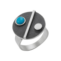 Серебряное кольцо с бирюзой Серебряное кольцо с бирюзой