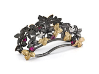 Серебряная салфетница «Земляника»