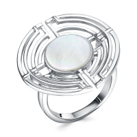 Серебряное кольцо с перламутром