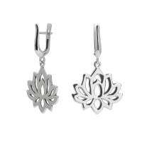 Серьги из серебра «Лотос» Серьги из серебра «Лотос»
