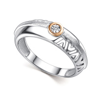 Кольцо из серебра с бриллиантом Кольцо из серебра с бриллиантом