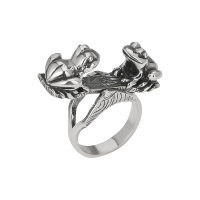 Кольцо из серебра «Приятели»