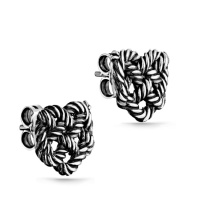 Серебряные пусеты «Узел» Серебряные пусеты «Узел»