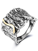 Серебряное кольцо с золотом Серебряное кольцо с золотом