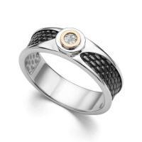 Серебряное кольцо с бриллиантом Серебряное кольцо с бриллиантом