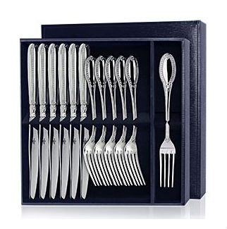 Серебряный набор «Император» 12 предметов ножи и вилки