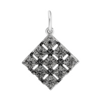 Подвеска из серебра с бриллиантом