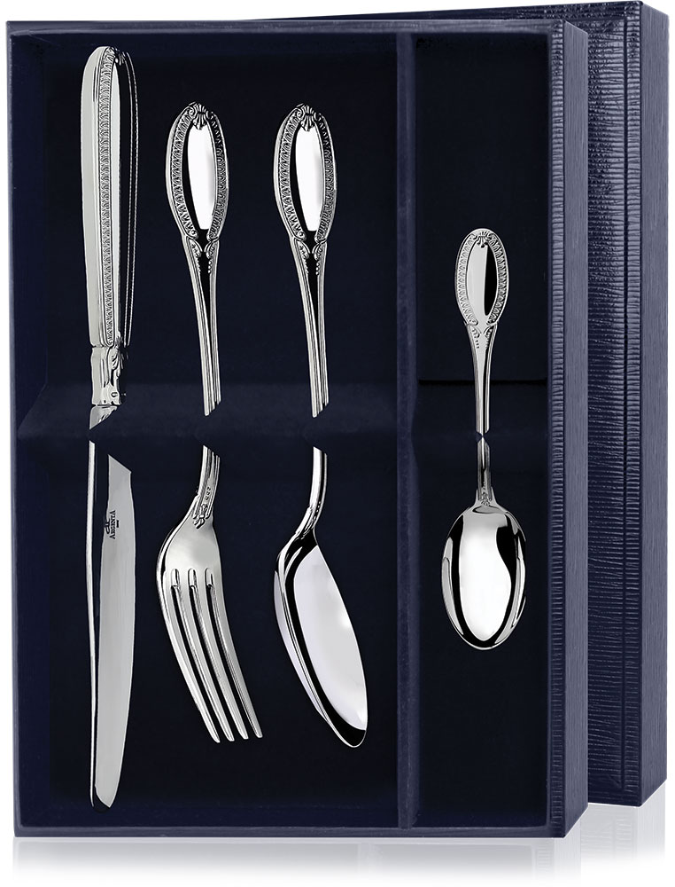 Серебряный набор столовый «Эгоист-Император»