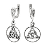 Серебряные серьги «Лабиринт»