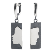 Серебряные серьги «Силуэт» Серебряные серьги «Силуэт»