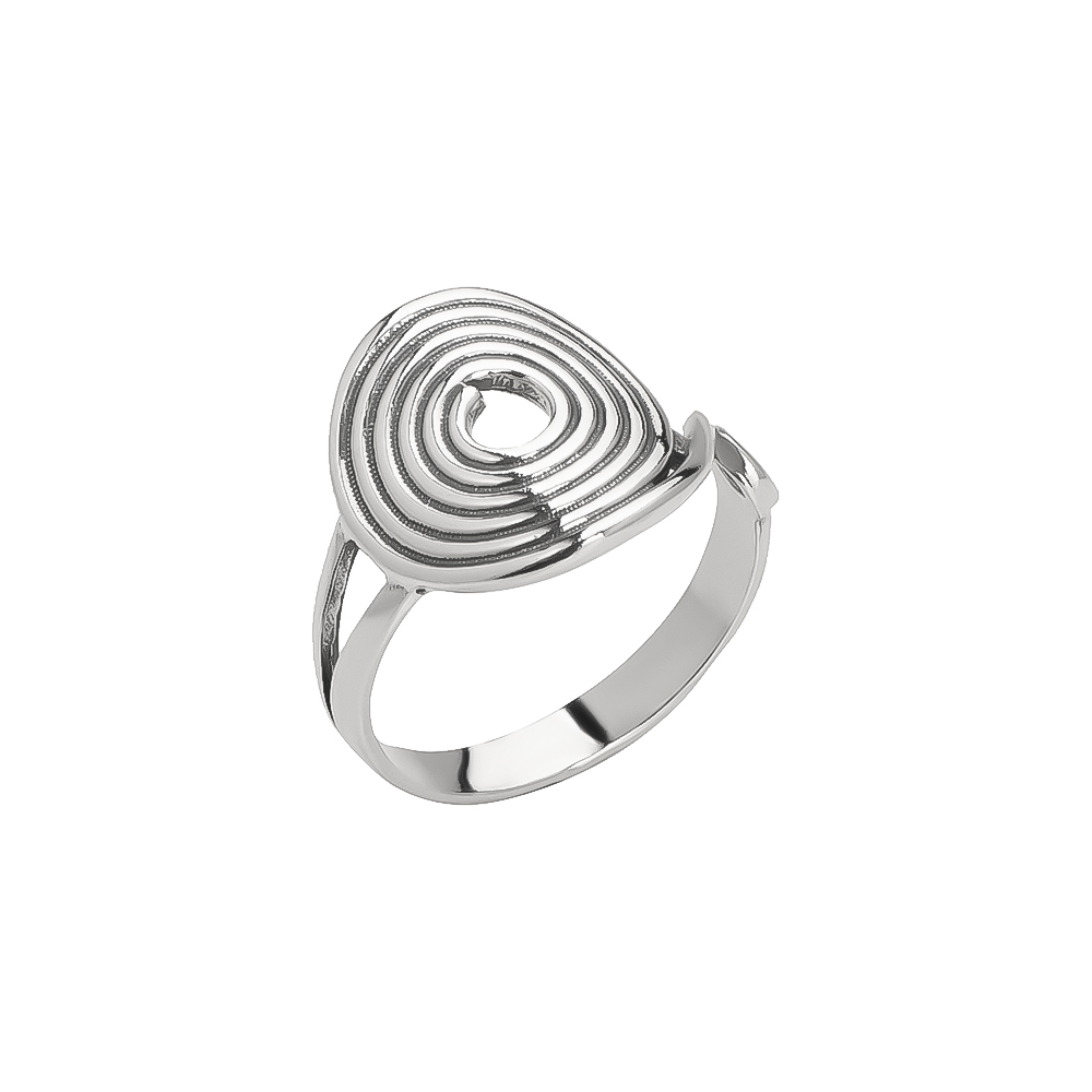 Кольцо из серебра «Лабиринт»