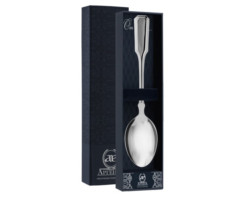 Серебряная столовая ложка «Русская»