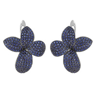 Серьги из серебра с фианитами Серьги из серебра с фианитами