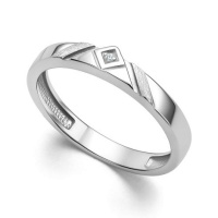 Кольцо из серебра с бриллиантом Кольцо из серебра с бриллиантом