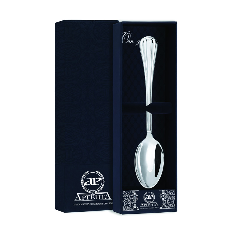 Ложка чайная из серебра «Меридиан»