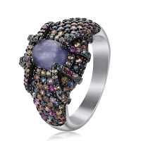 Кольцо из серебра с сапфиром