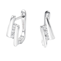 Серьги из серебра с бриллиантами