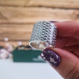 Серебряное кольцо «Кобра»