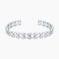 Браслет из серебра с фианитами Браслет из серебра с фианитами