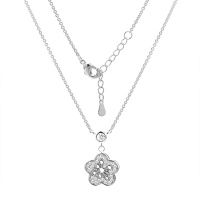 Колье из серебра с фианитами