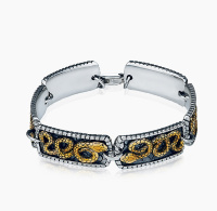 Браслет из серебра «Змея»