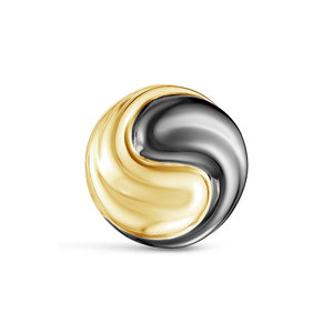 Серебряная брошь с позолотой