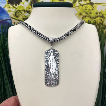 Серебряный кулон «Ящер»