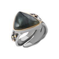 Кольцо из серебра с хризоколлой