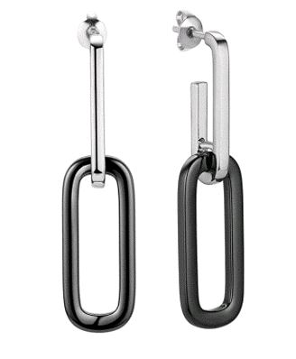 Серьги из серебра с керамикой