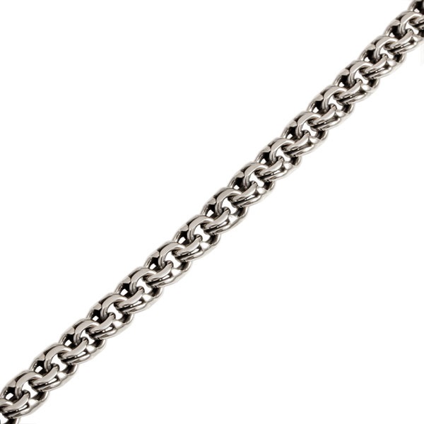 Цепь серебряная «Бисмарк» шириной 6 мм