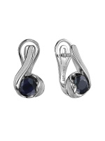 Серьги «Ethnika» с натуральным сапфиром Серьги «Ethnika» с натуральным сапфиром